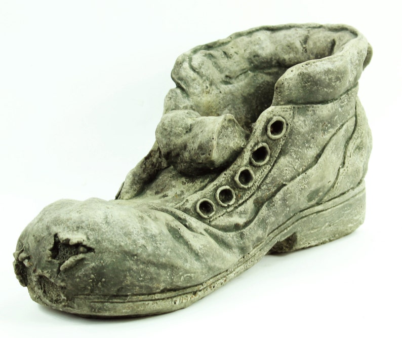 Shoe Concrete Planter Cement Pot Cast Stone container for Shoe Concrete Planter Cement Pot Cast Stone container for