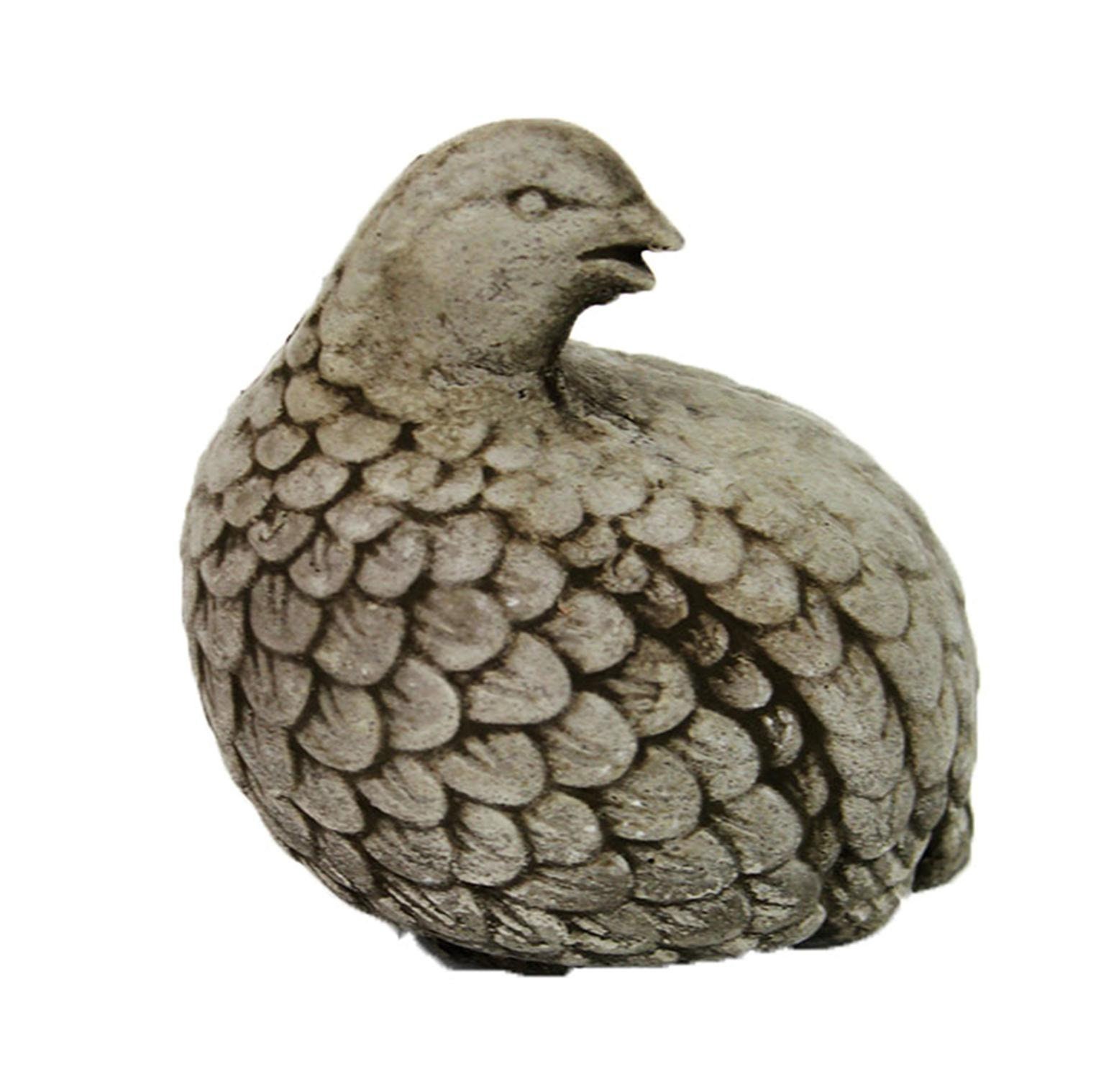 Quail Bird Ornaments Cement Bird Figure Cast Stone Garden Etsy