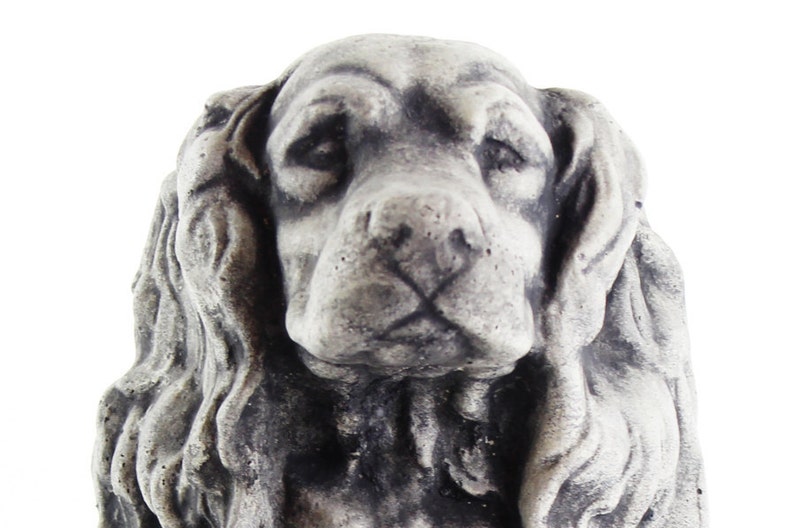 cocker spaniel garden statue
