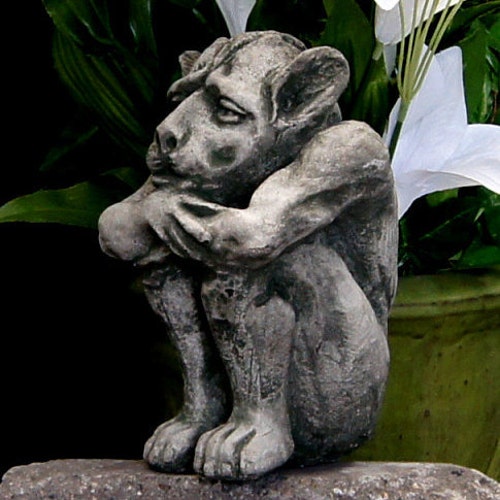 Gargoyle Statue Igor Cement Gargoyles Concrete Gothic European Garden