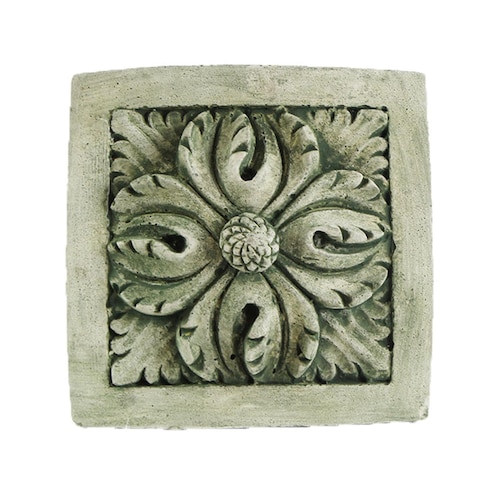 Flower Wall Plaque Cement European Garden Statues Hanging Etsy