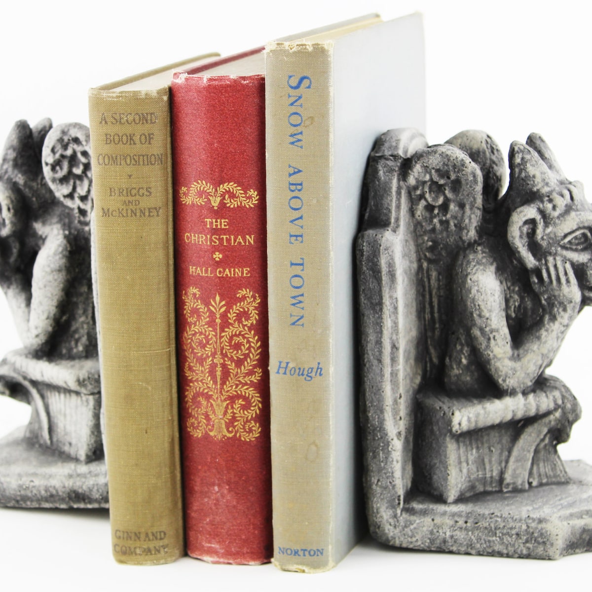 Gargoyle Concrete Bookends Cement Igor French Gargoyle Sculpture Garden Cast Stone European Figure Home Bookends Statue Art Decorative - Etsy