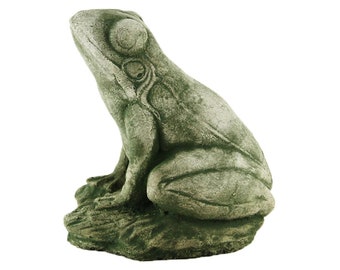 Frankie Frog Garden Frog Garden Statue Cement Toad Figurine Cast Stone Figure Frogs Sculptures