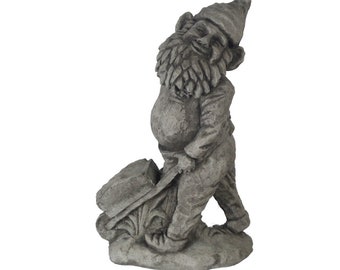 Fermin Garden Gnome Cement Decorative Concrete Garden Statue Cast Stone Sculpture Figurine