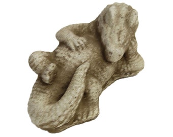 Alligator Garden Statue: Handmade Cast Stone Crocodile Sculpture