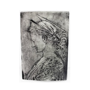 Saint Cecilia Concrete Wall Plaque Cement European Religious Catholic Cast Stone Sculpture Figure Art