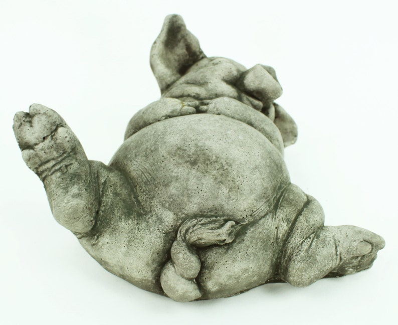 Sleeping Pig Concrete Wall Plaque Cement Pig Figure Cast Stone Garden Statue Pig Art Decor
