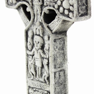 Clonmacnoise Cross Celtic Cross Concrete Garden Statue Religious Cement Irish Sculpture Catholic European Figuren image 3