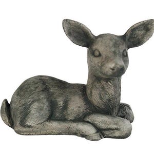 Sitting Deer Statue Sculpture Concrete Deer Figure Cast Stone Statuary