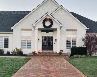 Window header, cedar header, farmhouse header, above window wood, window accent, window shutter, faux headers