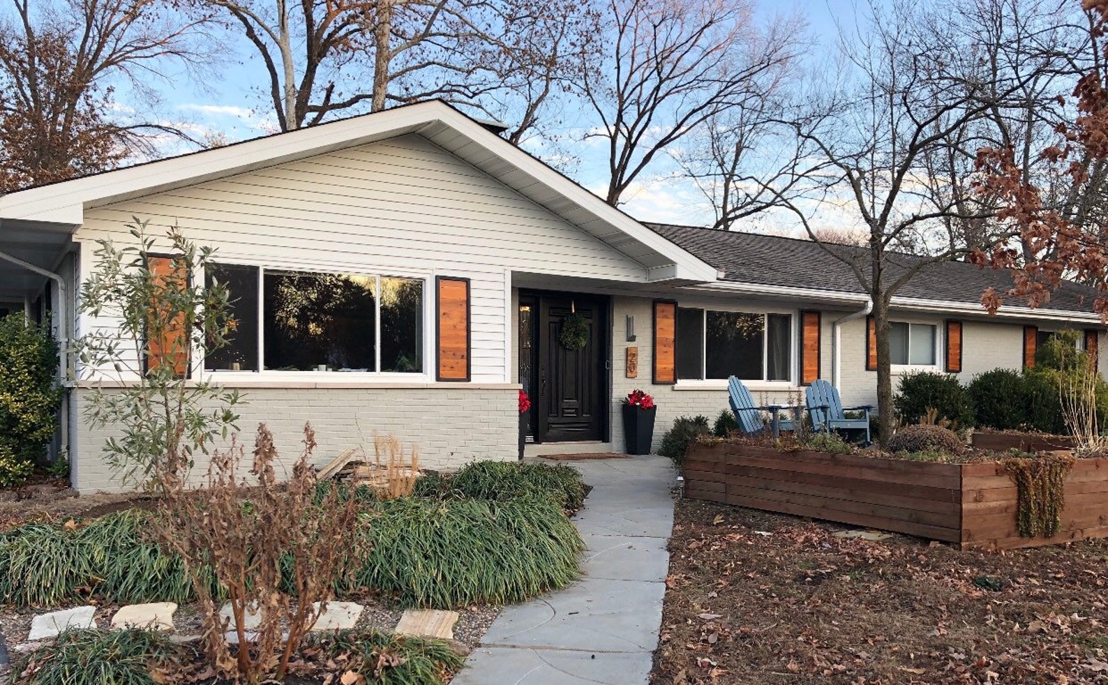 Mid Century Shutters Contemporary Modern Shutters Wooden Etsy