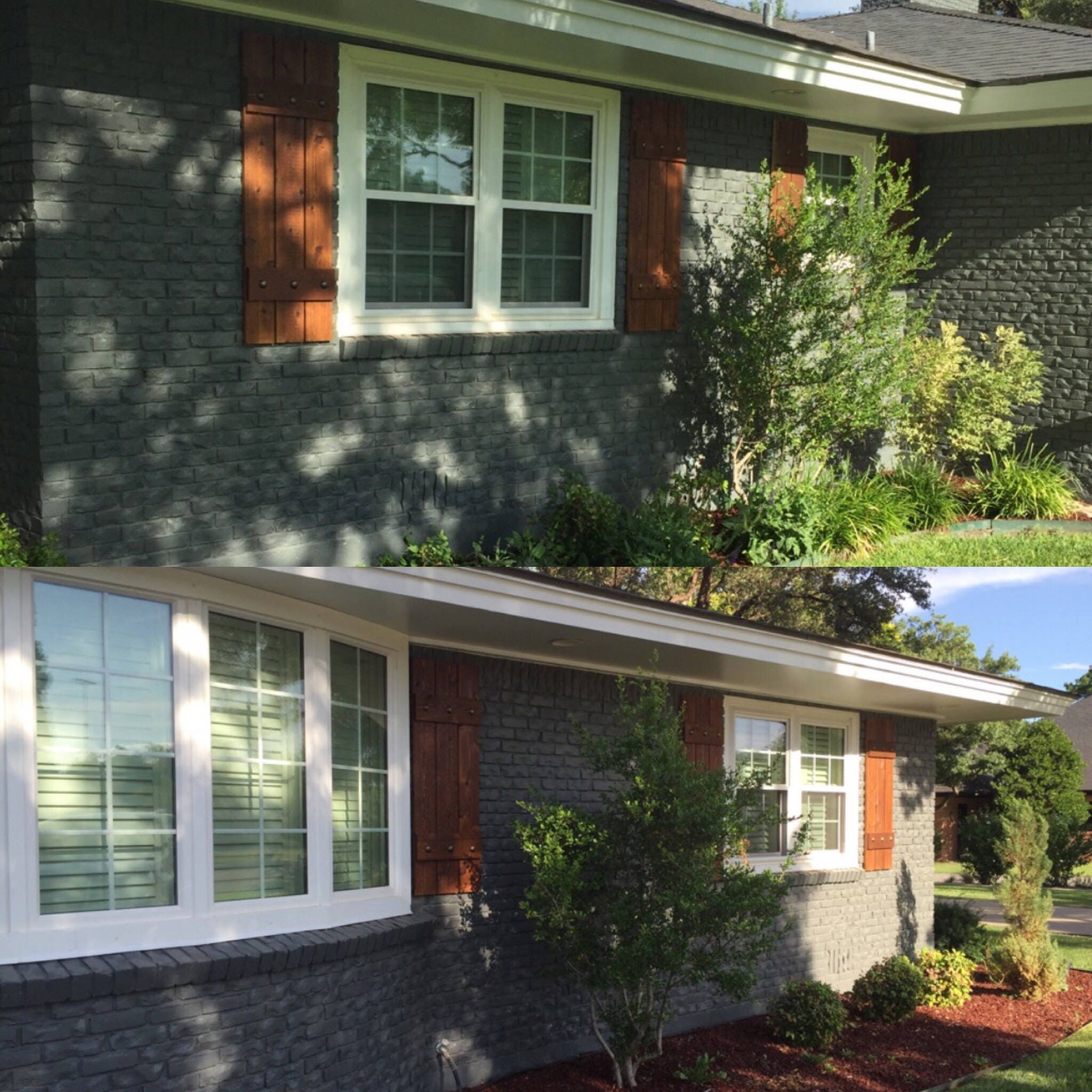 Wood Cedar shutters exterior shutters Board and Batten Etsy