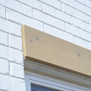Cedar Window Header: Farmhouse Window Accent, Custom Sizes - Etsy