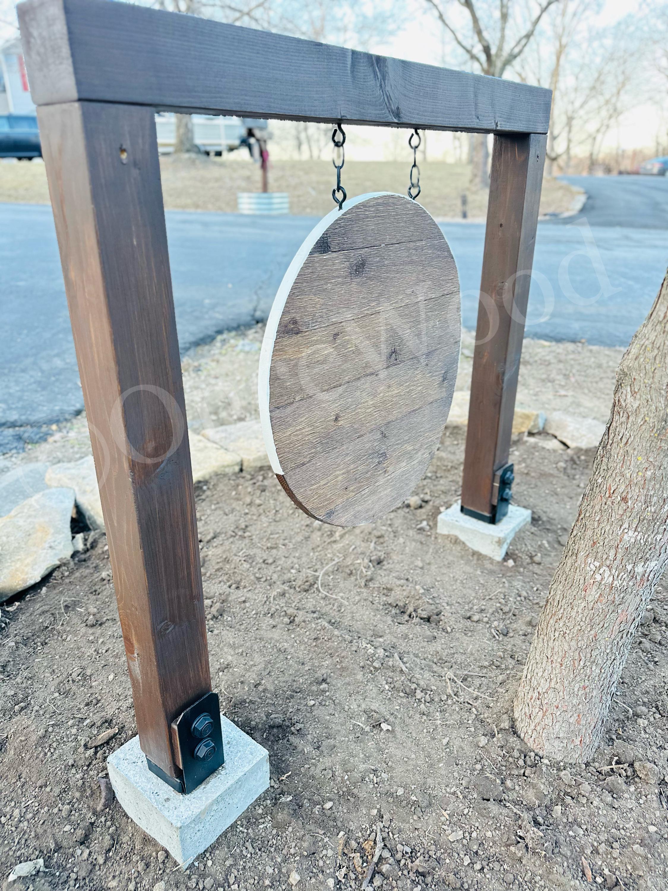 Round Cedar Sign, Round Address Sign, Personalized Driveway Sign - Etsy