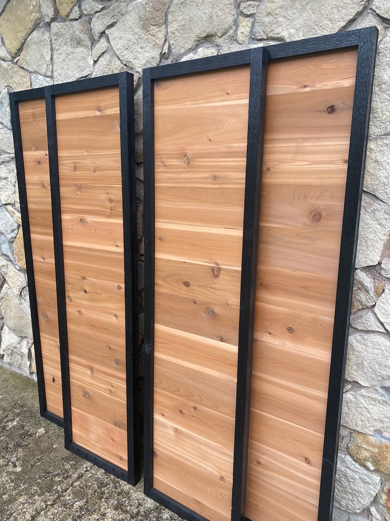 Modern Shutters Mid Century Modern Shutters Wooden Shutters Etsy