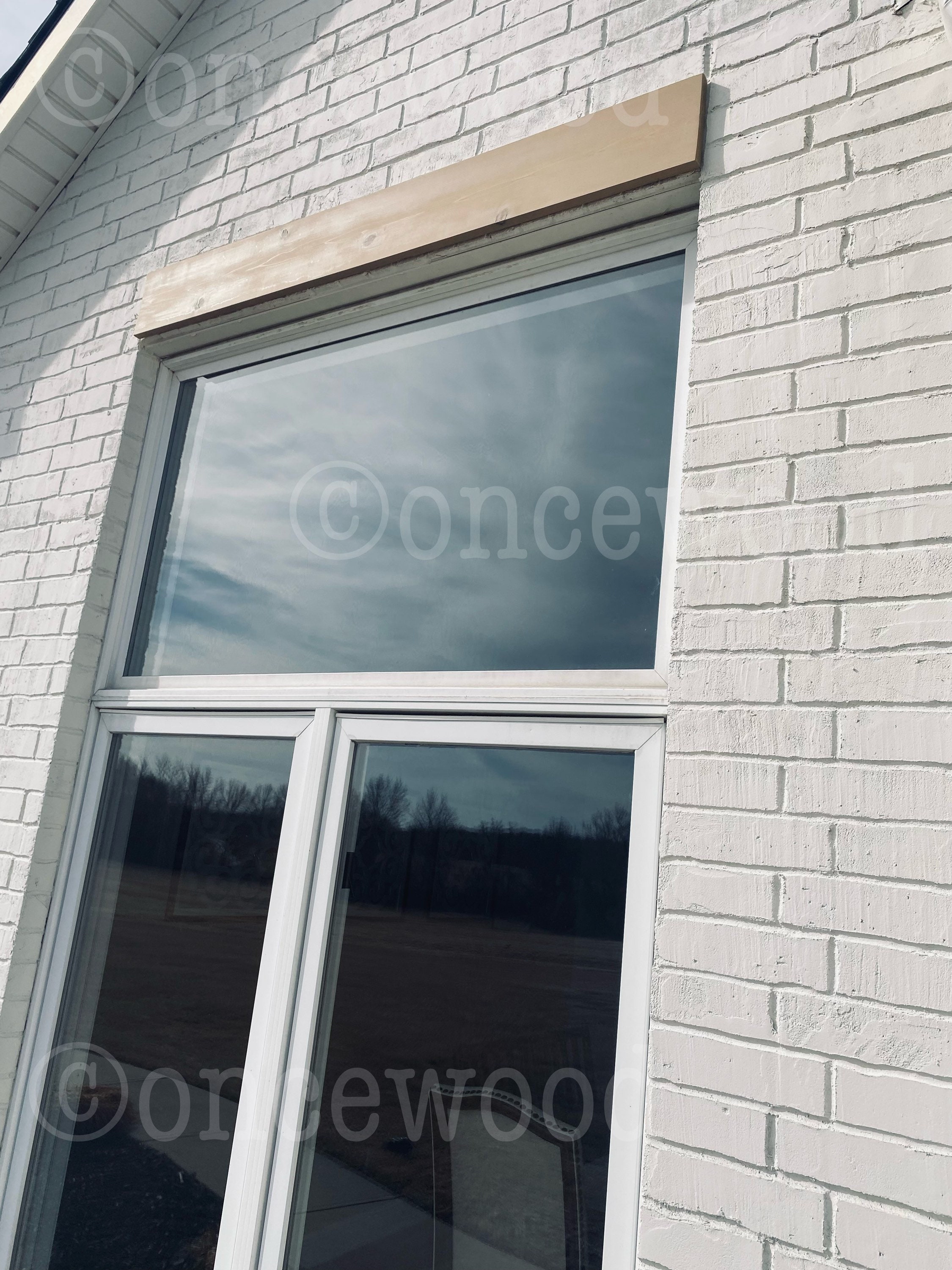 Window Header Cedar Header Farmhouse Header Above Window Etsy
