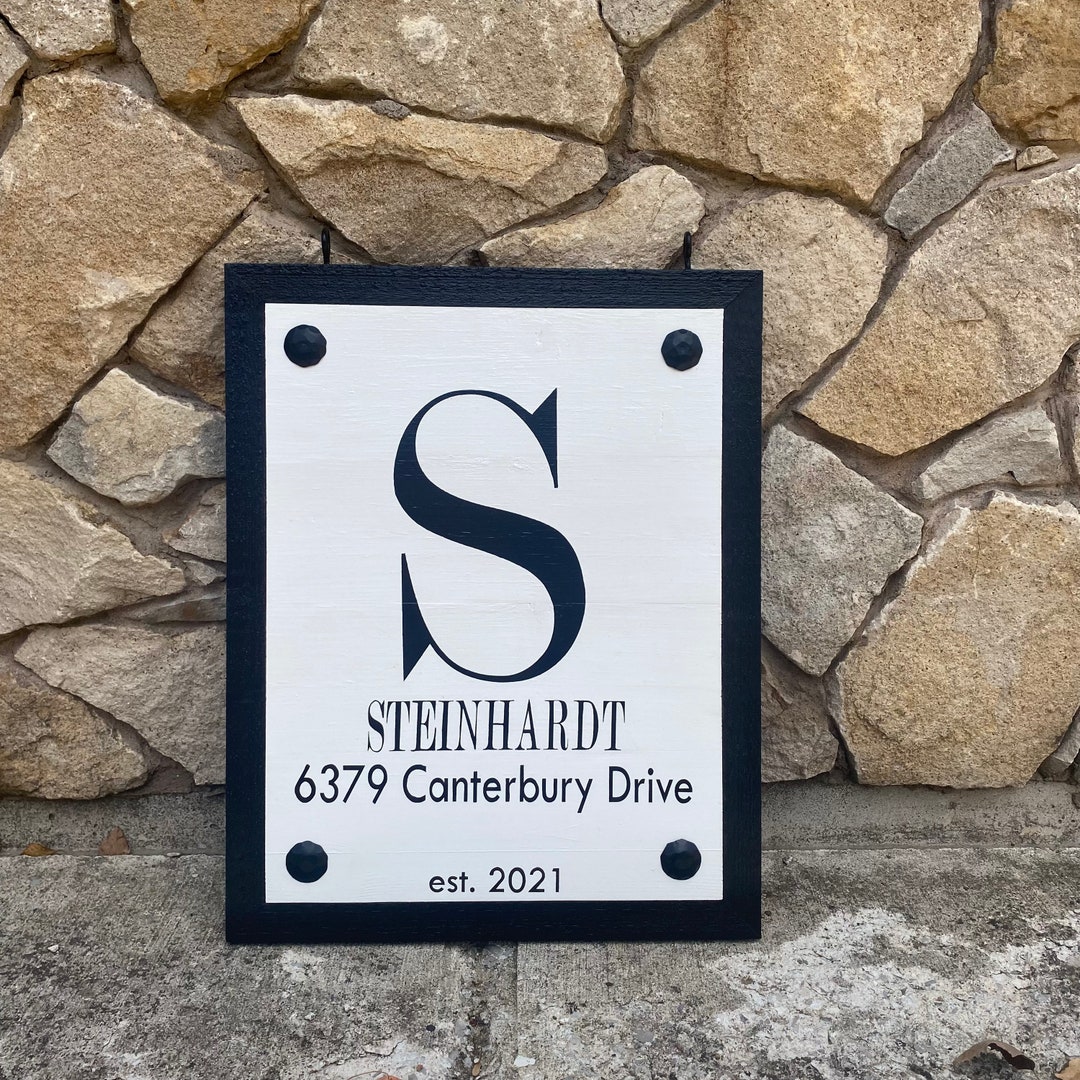 Driveway Sign, Address Numbers, House Number Sign, Plantar ...