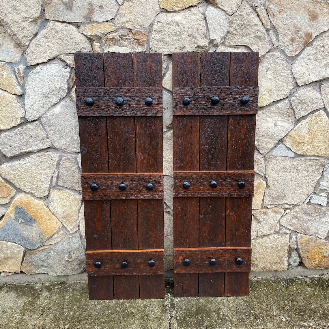 Rustic Shutters Spanish Style Shutters Cedar Shutters Etsy