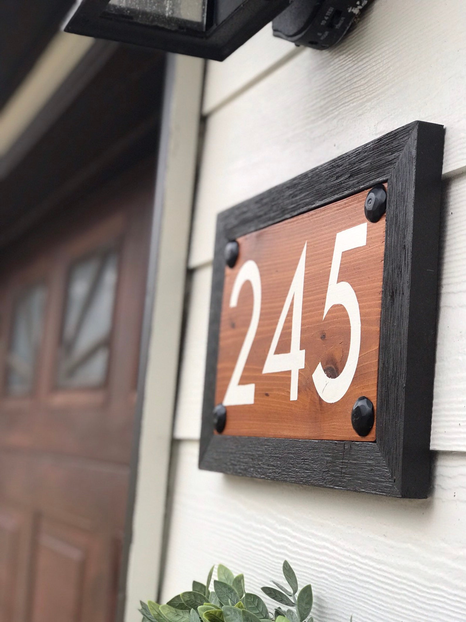 Rustic House Numbers | Cedar House Numbers | Wood House Number Sign ...