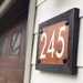 Rustic House Numbers | Cedar House Numbers | Wood House Number Sign ...