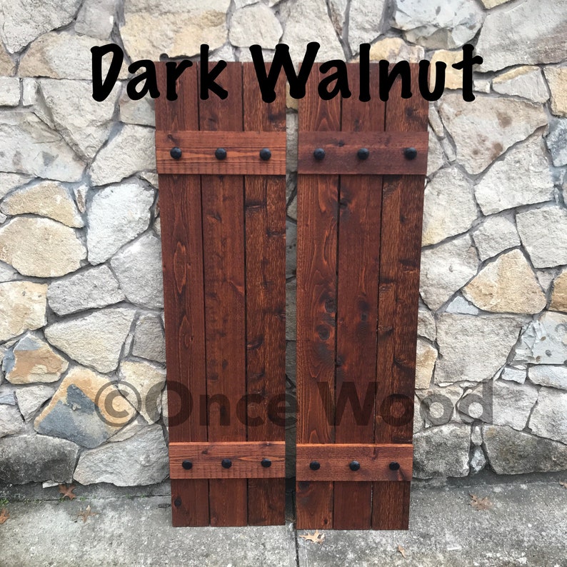 Our BEST seller cedar shutters, exterior shutters, Board and Batten shutters, Rustic Shutters, Wooden Shutters, 58 x 17 Set, custom sizes image 3