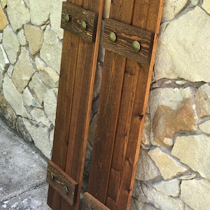 Cedar shutters, 2 board 2 batten, CUSTOM SIZED SHUTTERS, wood shutters, exterior shutters, rustic cedar shutters, window shutters