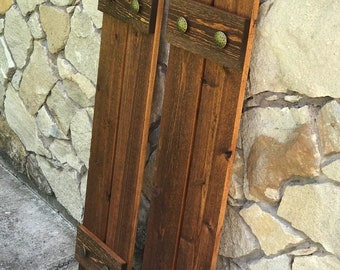 Cedar shutters, 2 board 2 batten, CUSTOM SIZED SHUTTERS, wood shutters, exterior shutters, rustic cedar shutters, window shutters