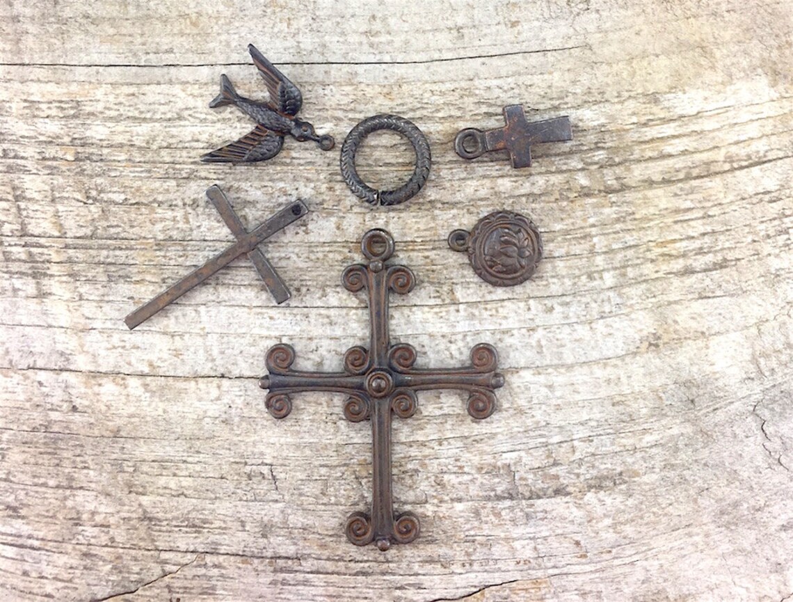 16mm Extra Large Rustic Brown Jump Rings Thick Textured Jump - Etsy