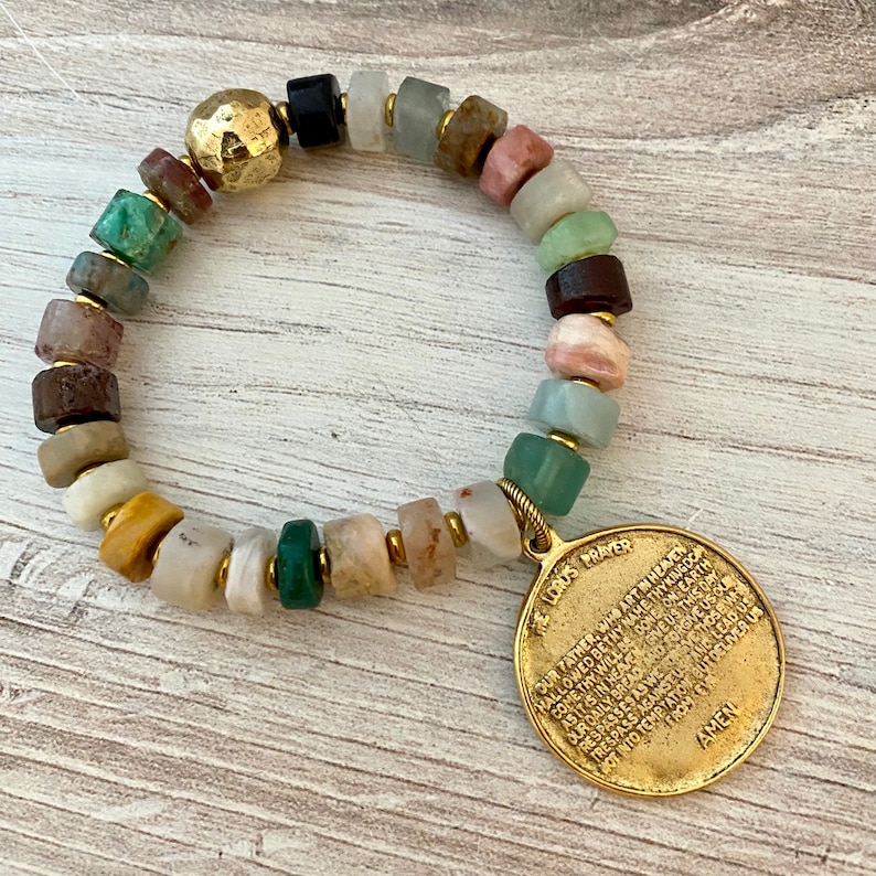 Lord's Prayer Religious Silver Medal Jewelry Making Etsy