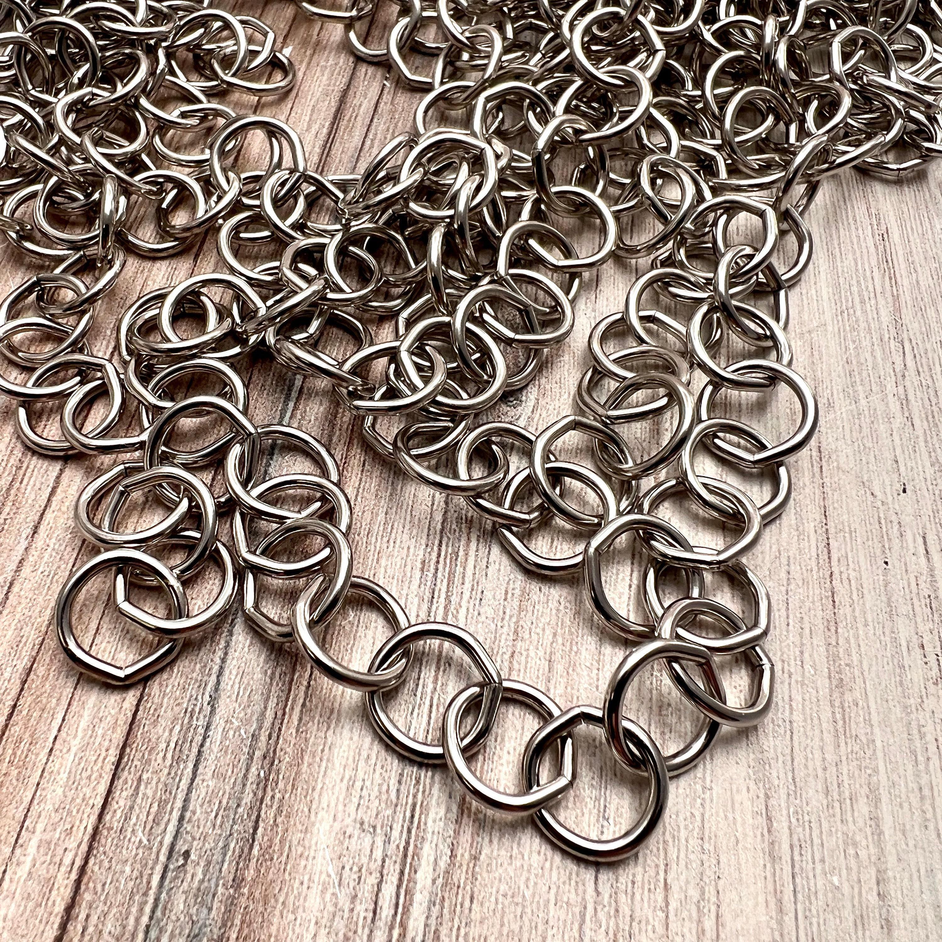 Smooth Round Chain Large Smooth Chunky Chain, Circle Cable Bulk Chain by Foot, Silver ...