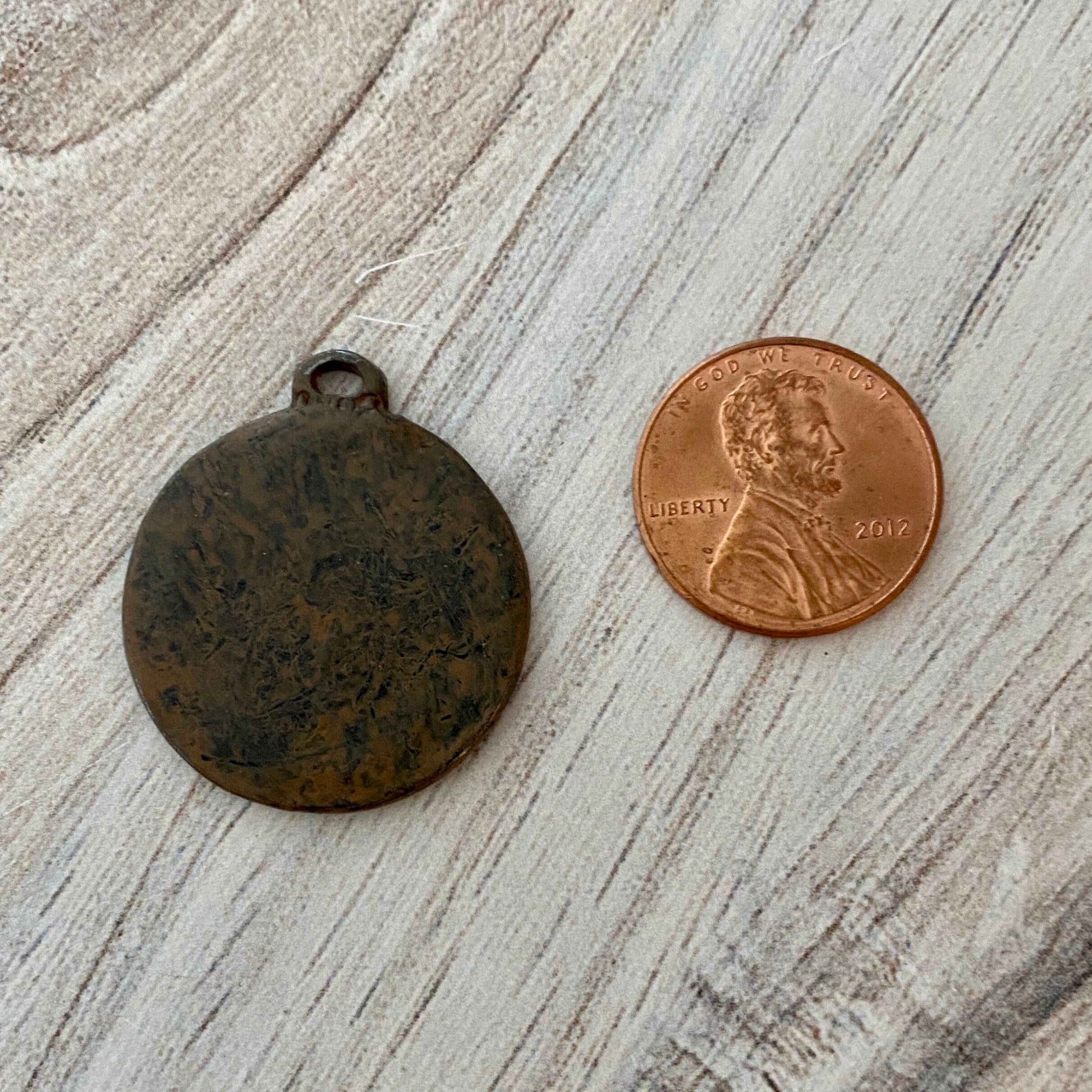 Old World Spanish Coin Replica Cross Charm Pendant Rustic | Etsy