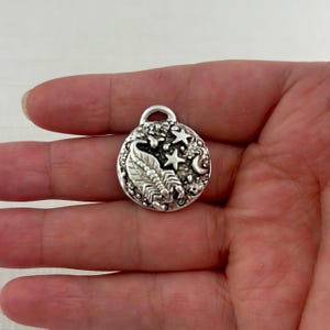 Zodiac Pendant, Silver Horoscope Charm, Birth Month Astrology Jewelry Making Medal, SL-6324 image 8