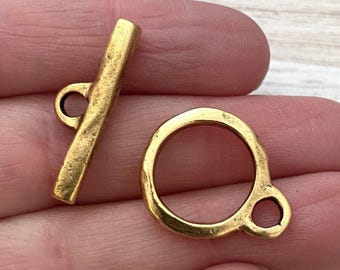 Modernt organiskt vipplås, förgyllt guld, hantverksmässigt tillverkade halsbands- och armbandsdetaljer, mellanstor till stor GL-6150