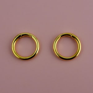 2 Extra Large Circle Clasp, Gold Circle Closure, Artisan Necklace Jewelry Components, GL-6374