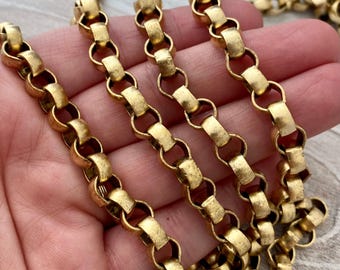 Large Rolo Chain, Thick Chunky Gold Chain by the Foot, Carson's Cove Jewelry Supplies, GL-2031