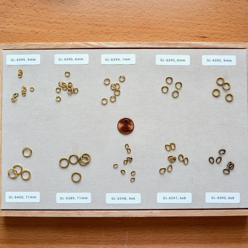 6mm Jump Rings, Rustic Brown Jump Rings, Antiqued Jump Rings, 50 jump rings, BR-6390 image 6