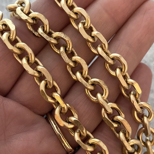 Large Gold Chain, Thick Chain by the Foot, Jewelry Making Supplies, GL-2014