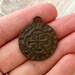 Old World Spanish Coin Replica Cross Charm Pendant Rustic - Etsy