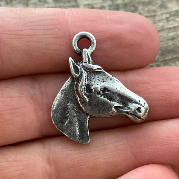 Horse Charm Necklace Etsy
