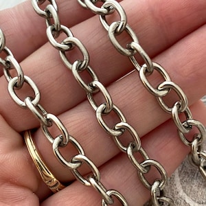 シルバーチェーン、ラージリンクチェーン（1フィート）、ジュエリー用品、PW-2025
