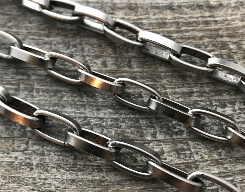 Large Thick Silver Chain by the Foot Jewelry Supplies Etsy