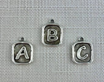 Alphabet Initial Charm, Letter Pendant, Jewelry Making Components, SL-6325