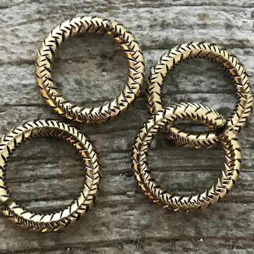 16mm Extra Large Silver Jump Rings Thick Textured Jump Ring Etsy