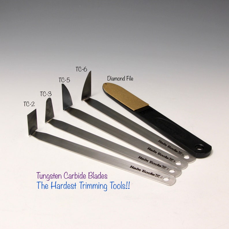 a diamond file~The Hardest TrimmingChatteringCurving Tools by Hsin-Chuen Lin A Set of 4 Tungsten Carbide \u00a9copy right #TXu 1-961-453