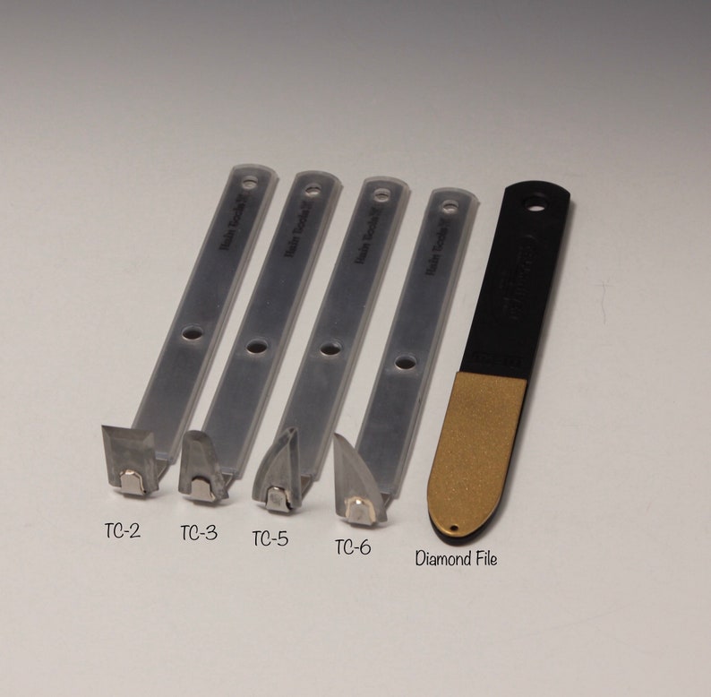 a diamond file~The Hardest TrimmingChatteringCurving Tools by Hsin-Chuen Lin A Set of 4 Tungsten Carbide \u00a9copy right #TXu 1-961-453