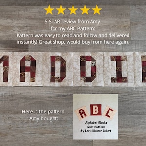 Alphabet Blocks Quilt Pattern - Instant Download - Personalized Quilts ...