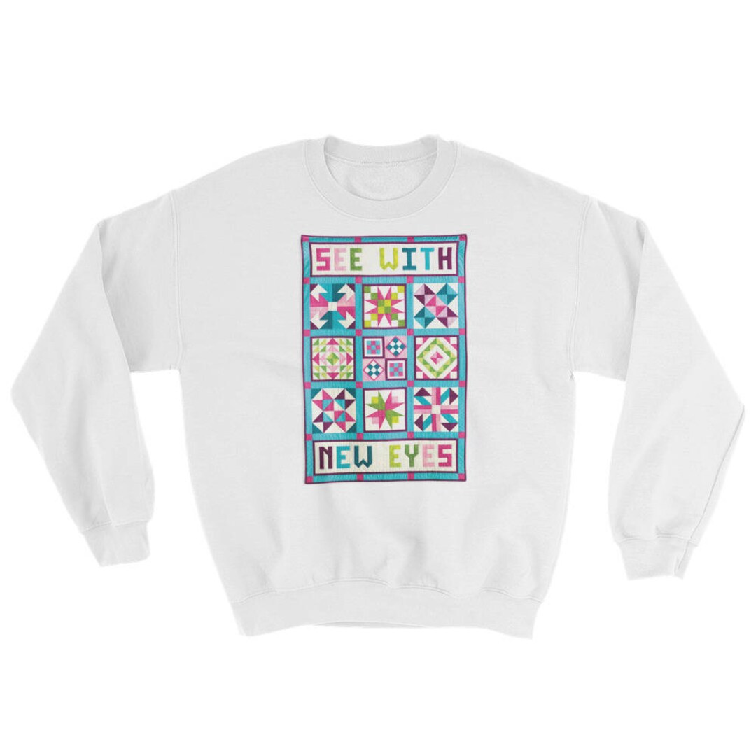 超人気高品質 Quilt Sweatshirt, Words With Shirts Eyes, New With See トップス