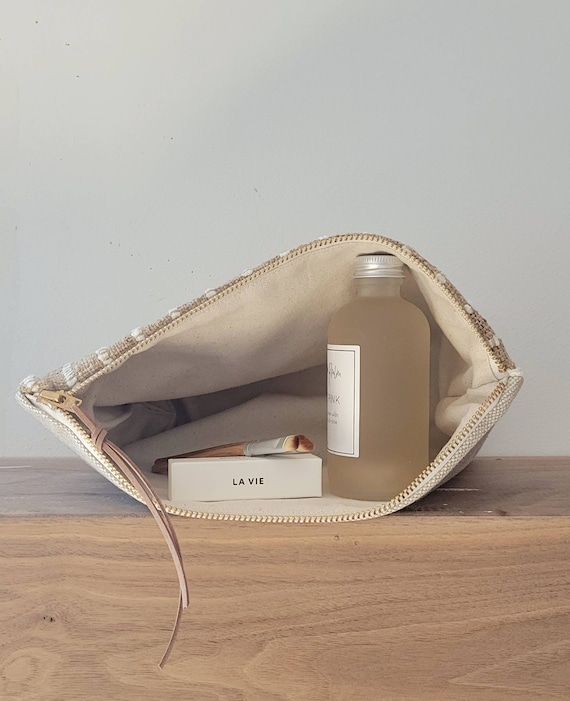 Woven cosmetic bag online