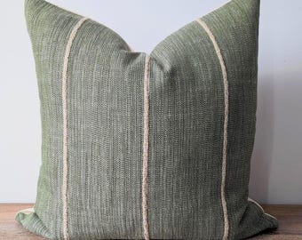 Forest Green Modern Pillow Cover – Designer Upholstery Fabric, Handcrafted Cushion, High-End  East Coast Home Decor