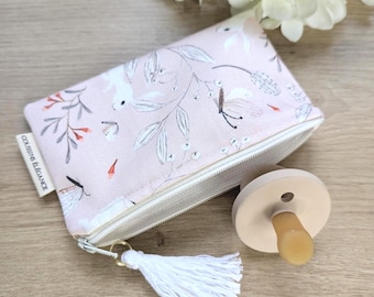 Rabbit Zipper Pouch For Baby & Kids / Treasure Pouch / Baby Essentials Pouch / Small Gift for Baby